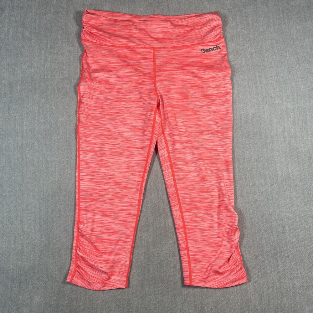 Bench Coral Pink women’s workout leggings UPF 40+ reflective feature - Size L